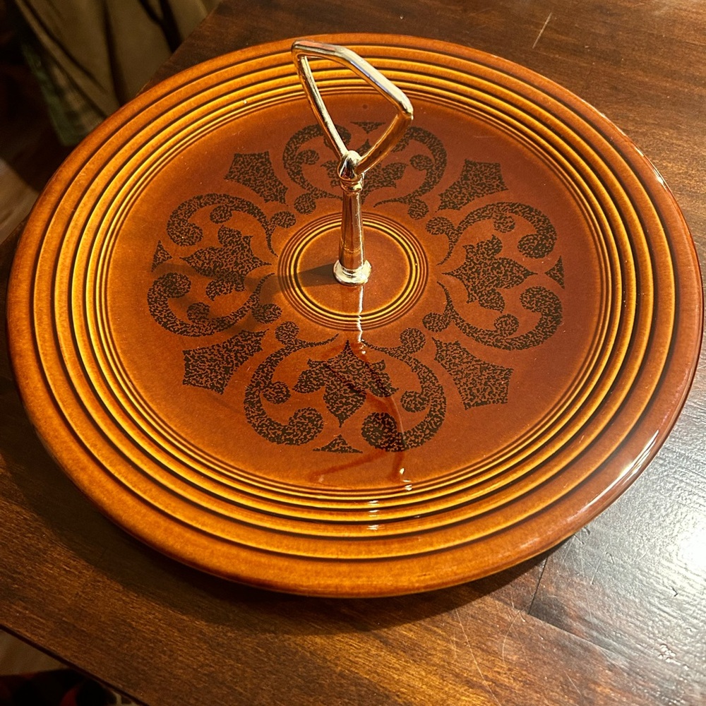 Vintage Fiesta Ware Sheffield Amberstone Serving Plate